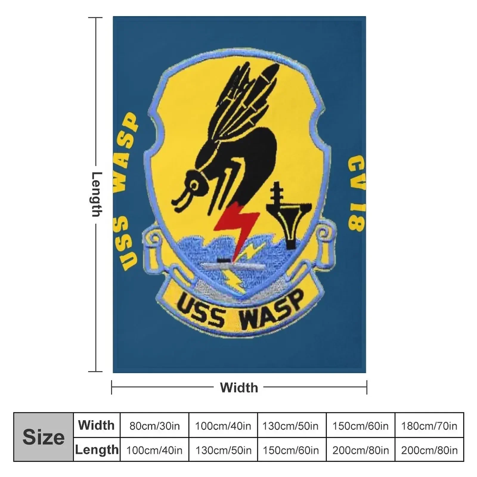 USS Wasp (CV/CVA/CVS-18) для темных цветов Одеяло Утяжеленные зимние кровати Идеи подарков