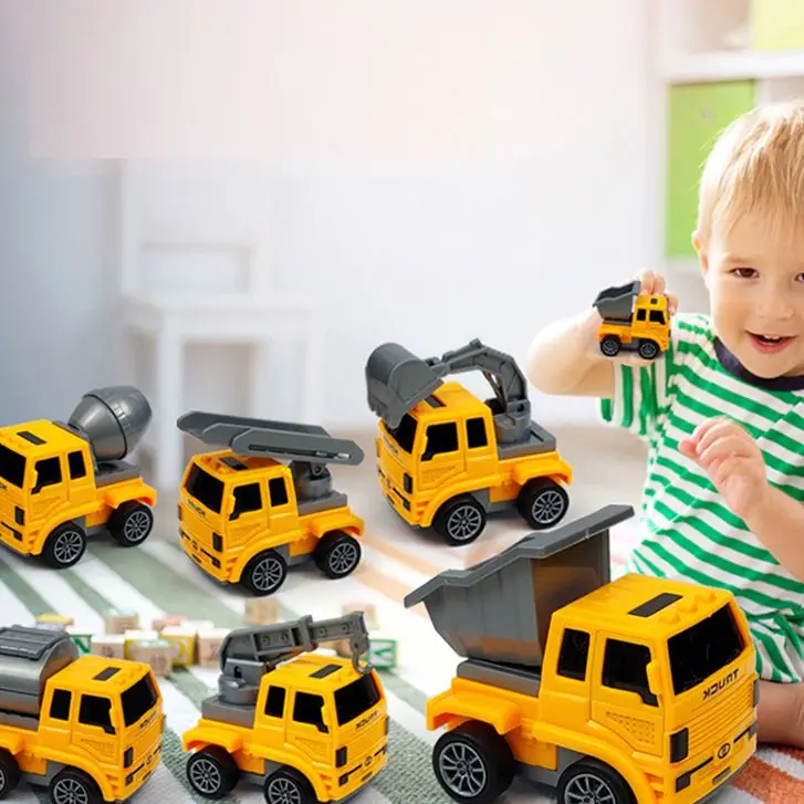 

Children Car Plastic Engineering Car Toy Car Digging Car Mixer Kids Toy Car Gift Harvester Bulldozer Boy Car Toy Mini Suit