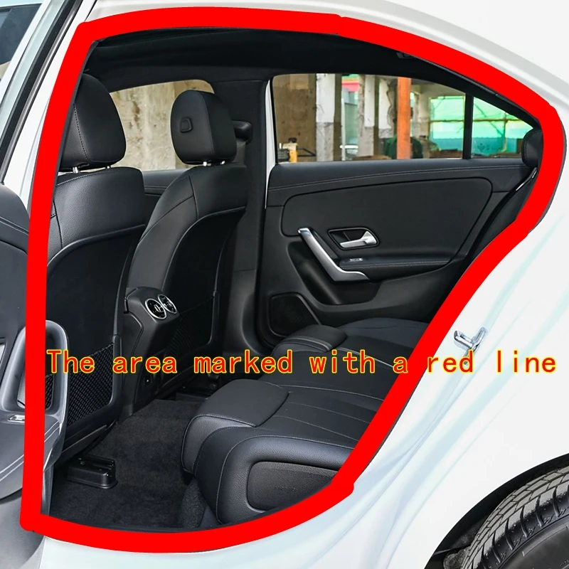 Фото Подходит для Mercedes Benz GLK X204 200 250 260 300 350 4MATIC, уплотнительная лента для рамки передней и задней двери, защитная полоса для края №4