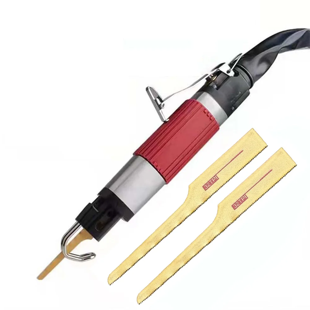 

10 Pcs Jigsaw Blades 32TPI 93mm Bim Pneumatic File Saw Blade Mini Air Saw Blade For Fiberglass Wood Sheet Metals Cutting