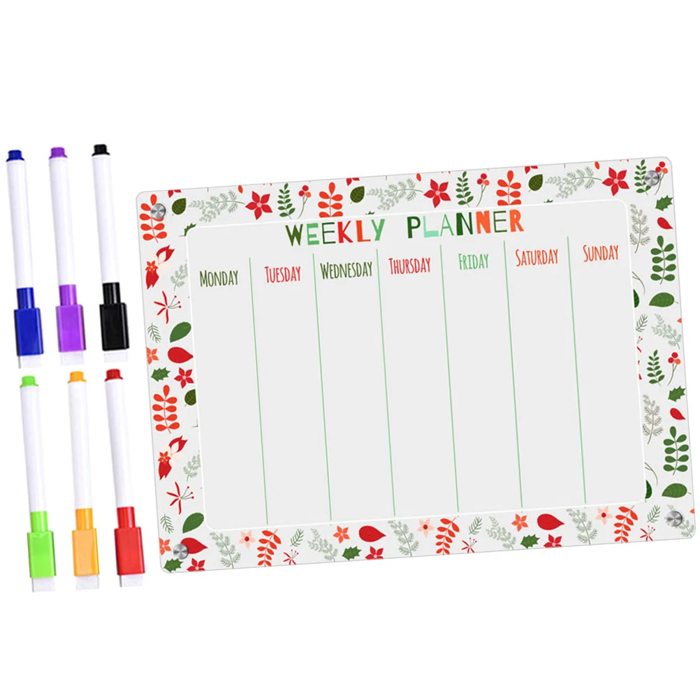 

Erasable Writing Board Daily Planning Magnetic Clear Refrigerators Walls Dry Erase Fridge Weekly Planner Message Acrylic