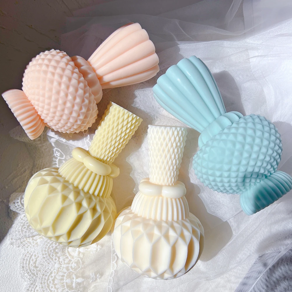 Фотостолб свеча форма геометрический соевый воск декор искусство абстрактный