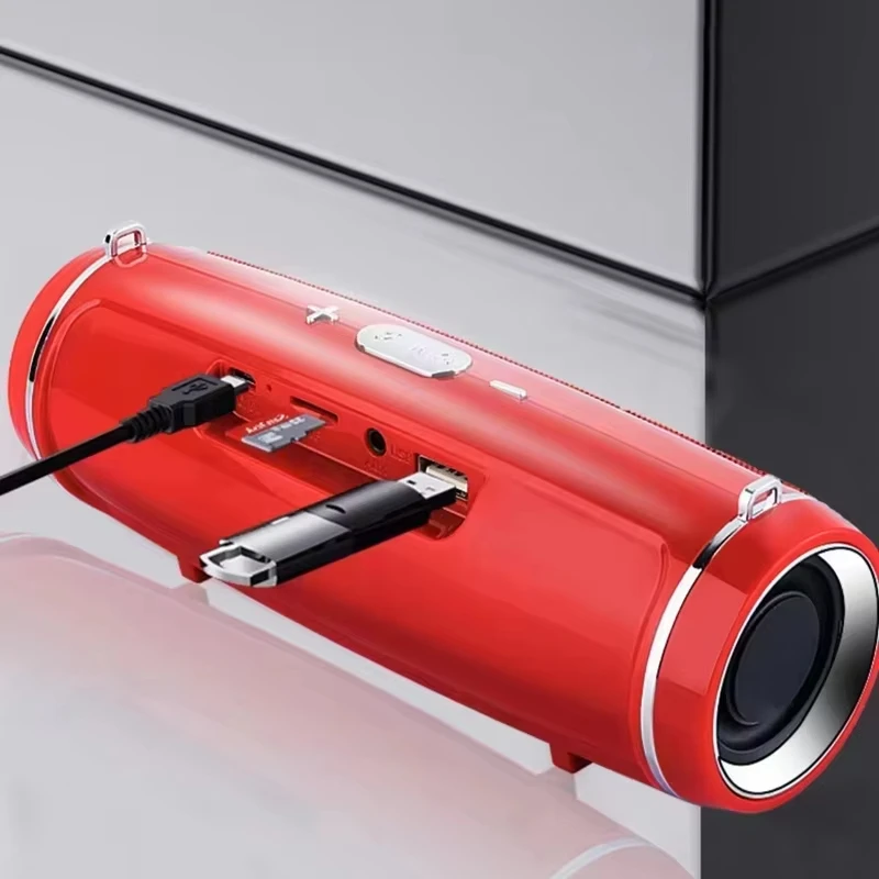 Фото Портативная Bluetooth-колонка Lenovo Outdoor IPX7, водонепроницаемая, 200 Вт, HIFI, стерео сабвуфер, FM-радио, TF, Boom Box №3