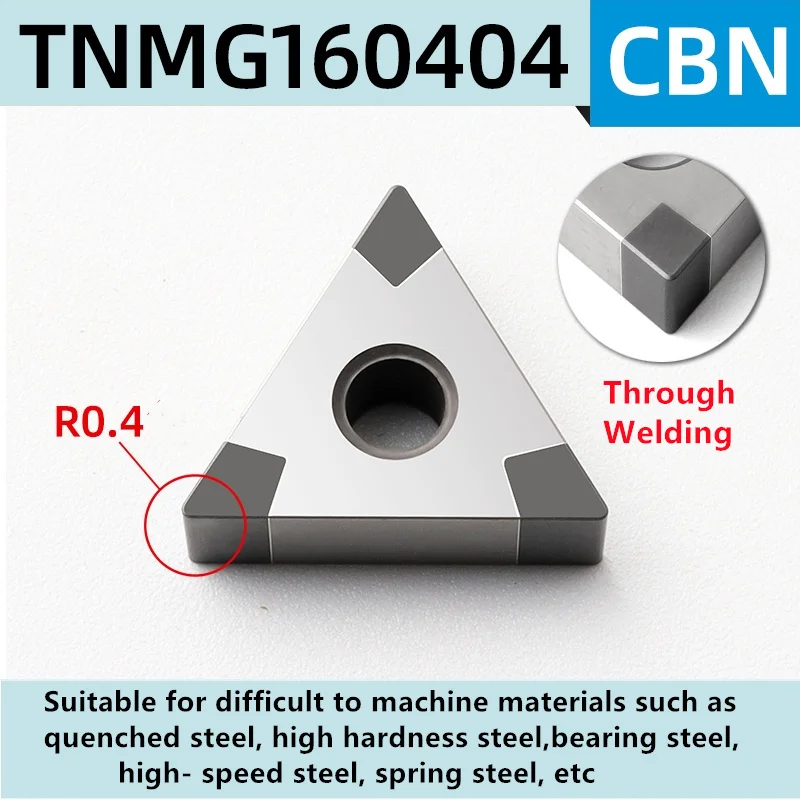 TNMG160404/08 WNMG080404/08 CNMG120404/08 DNMG150404/08 VNMG160404/08 CBN Внешние токарные инструменты Резка кубического нитрида бора