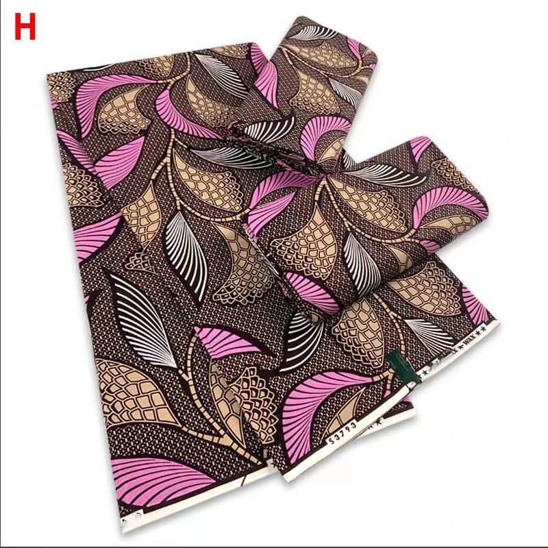 

2022 Hot Sale 100% Cotton Veritable African Wax Print Fabric Real Wax Nigerian Ankara Fabric 6 yards Ghana Loincloth Sewing