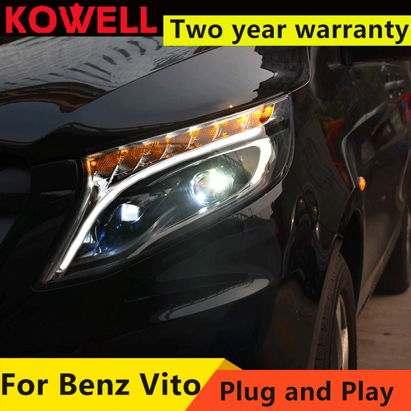 

Car Model Head Lamp for Benz Vito Headlights 2013-2019 W447 LED Headlight LED DRL Projector Lens Dynamic Auto Accessories
