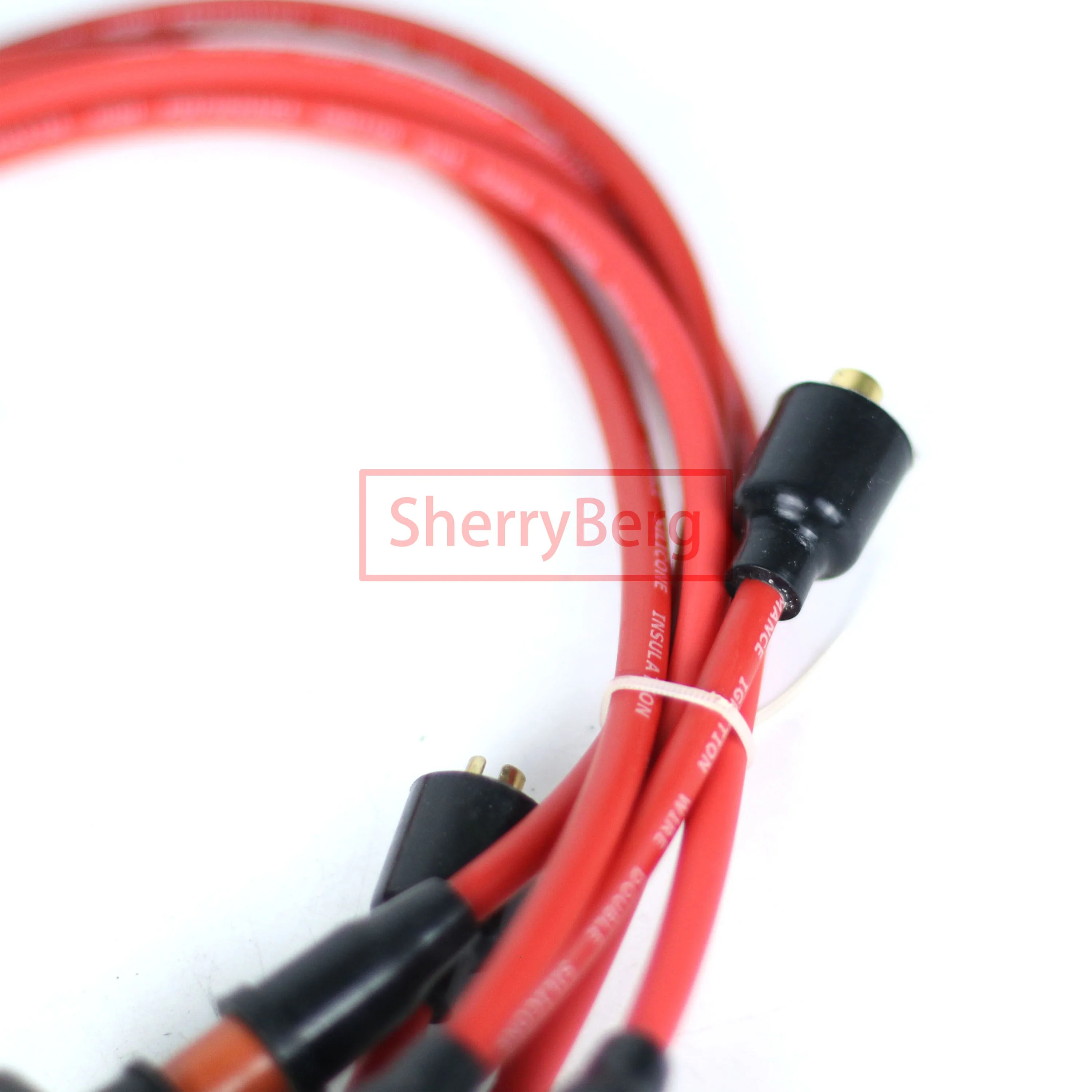 Набор кабелей SherryBerg для свечей зажигания VW. 111998031A. 1200-1600 куб. См. Провода зажигания Bug Bus Ghia VW, тип 1 2 и 3 VWs, красный (art.: 3920be07d2f12) - 3920be07d2f12