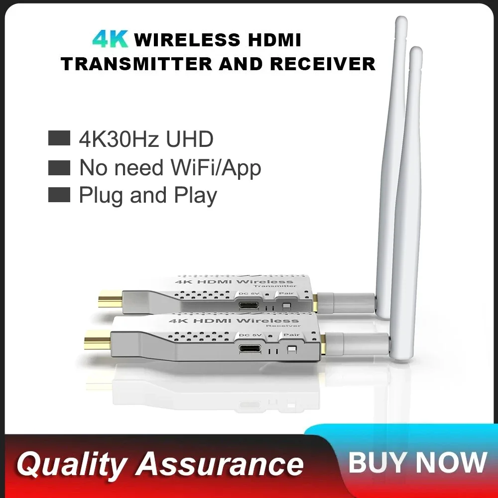 Беспроводной адаптер дисплея 4K 50 м 100 150 HDMI-удлинитель видеопередатчик и приемник