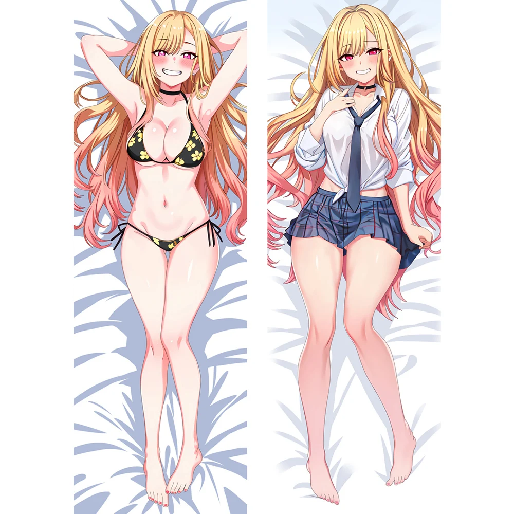 

My Dress Up Darling Marin Kitagawa Dakimakura Hugging Body Pillowcase Japanese Anime Cosplay Otaku Pillow Cover