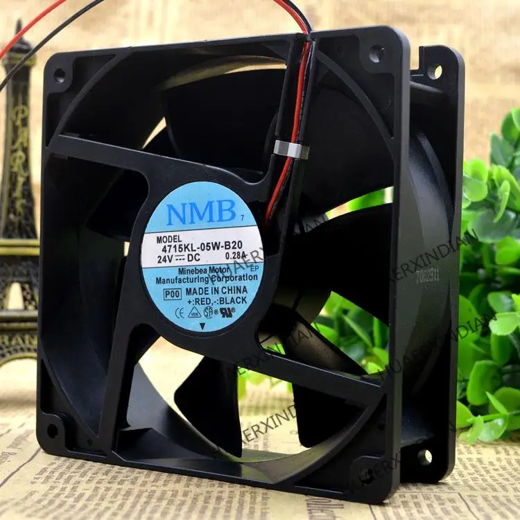 Новый комплект охлаждающего вентилятора 4715KL-05W-B20 12038 24V 0.28A 12CM
