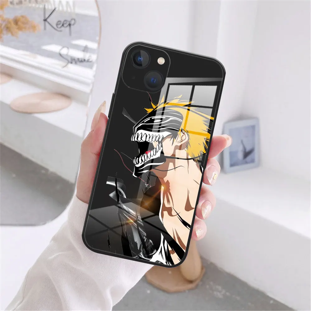 Фото Чехол для iPhone11 12 13 Pro Max XR XS 8 7 Plus 12 Mini black liquid Glass №4