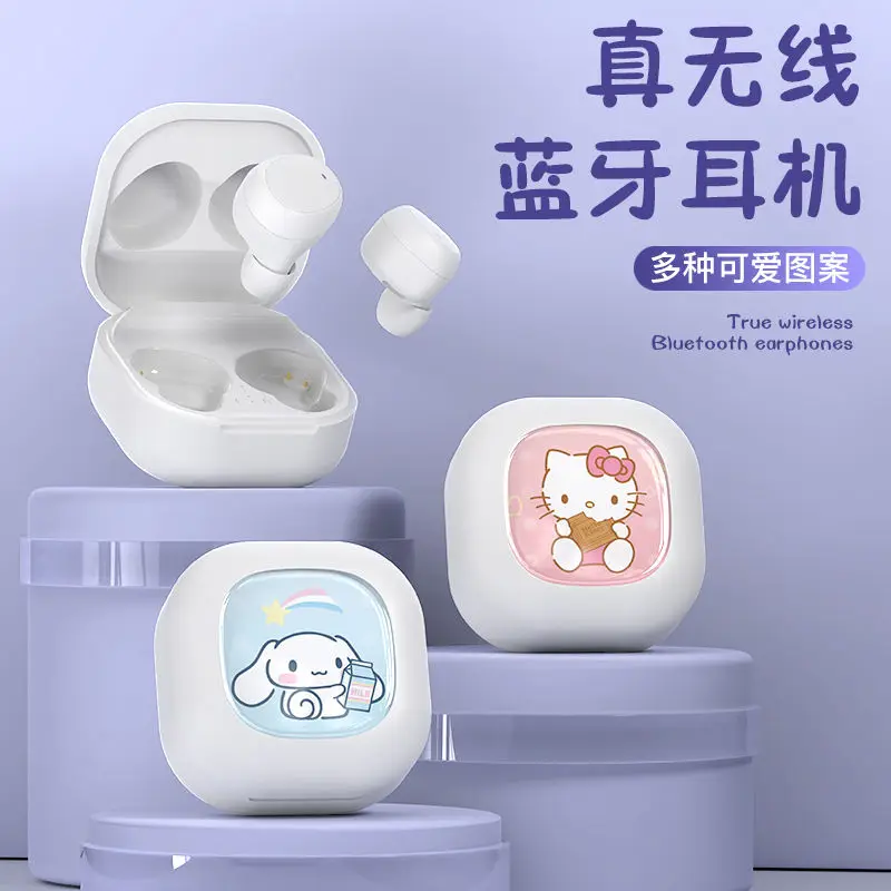 Новая беспроводная мини-гарнитура Sanrio с шумоподавлением Kuromi My melody Cinnamoroll