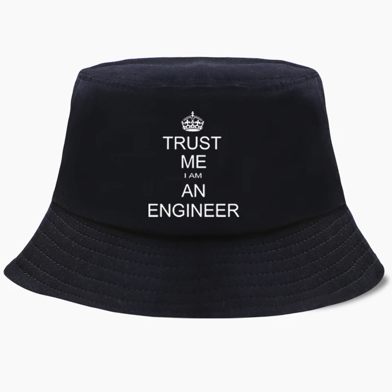 

Trust Me I Am An Engineer Panama Cap Men Women Bucket Hat Fishing Hunt Basin Chapeau Sun Prevent Hats Beach Foldable sun hat