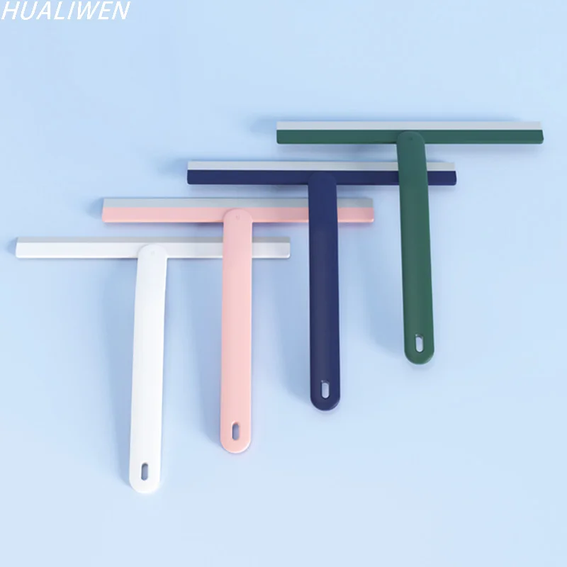 

Shower Squeegee Window Glass Wiper Silicone Scraper Cleaner Long Holdle Bathroom Mirror Wiper Scraper Glass Cleaning Accessories