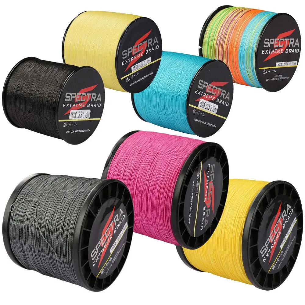 

100M 6-80LB SPECTRA Angling Strong Rope Cord Tackle Wire Sea Fishing Line 4 Strands Multifilament Thread