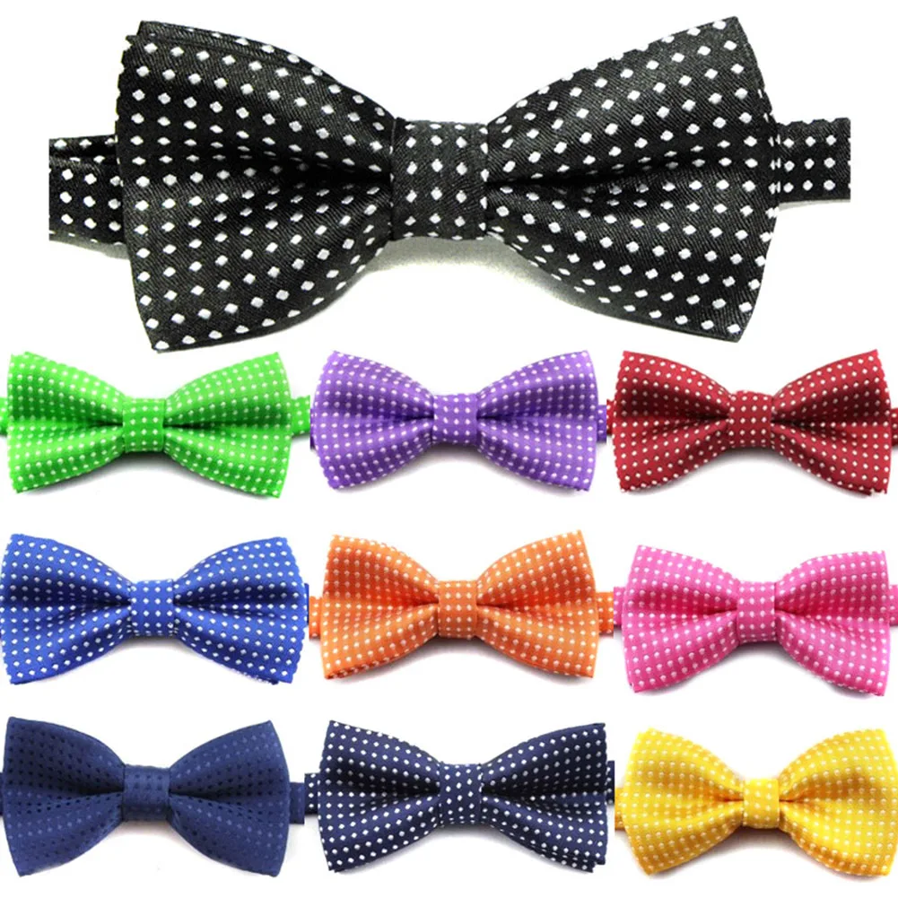 

Fashion Children Formal Cotton Bow Tie Kids Classic Dot Bowties Colorful Butterfly Wedding Party Bowtie Tuxedo Ties