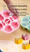 food grade baby silicone mold with lid steamed cake rice cake jelly pudding baby food supplement tool