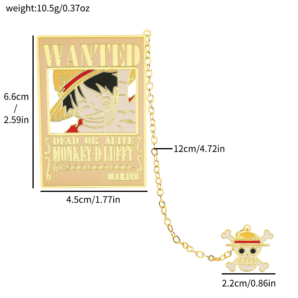 Металлические закладки MINISO Luffy Zoro