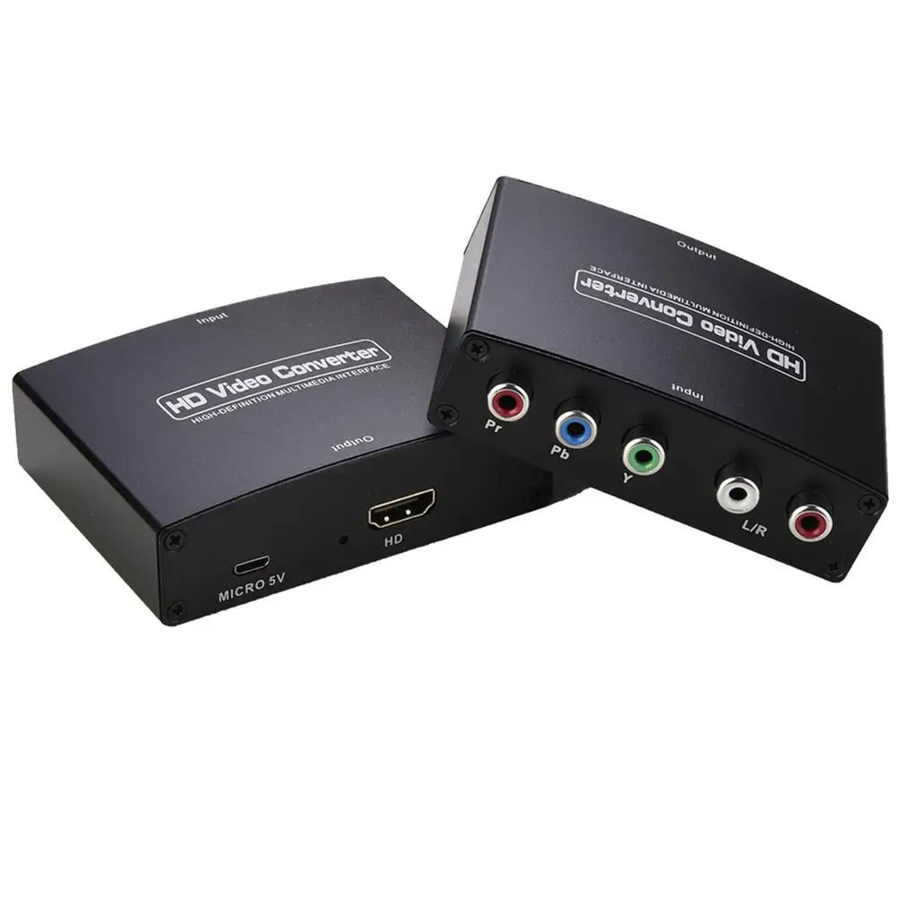 

YPbPr To HD Converter Component HD Adapter 1080P YPbPr RGB To HD Converter Video Audio Converter Adapter 2 Channel Audio LPCM