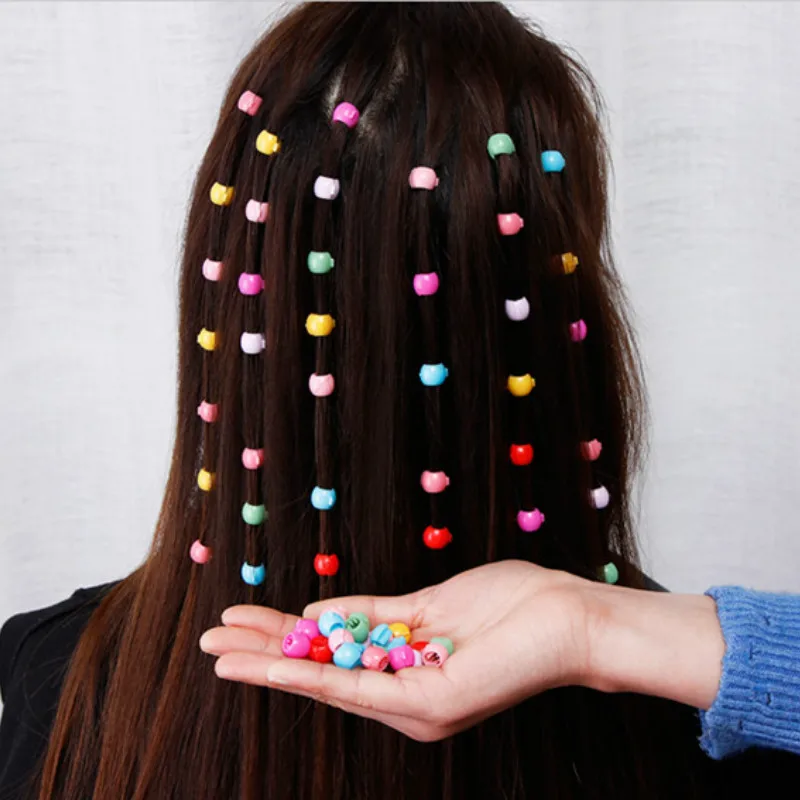 

30pcs Cute Candy Colors Plastic Hairpins Mini Hair Claw Clips for Women Girls Hair Braids Maker Beads Princess Hair Accessorie