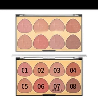 8 colors matte blusher powder smooth easy to color waterproof sweat proof powdery delicate natural blush palette face makeup