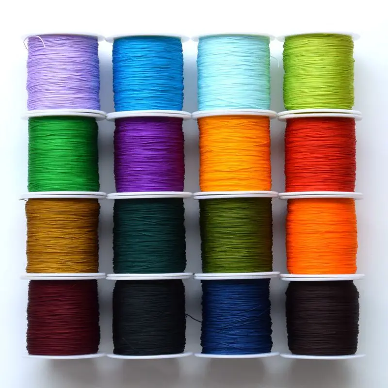 

0.4mm Wholesale Jade Thread Hand-woven Bracelet Beaded String Wenwan Thread Dense Matte Rope Jewelry Making