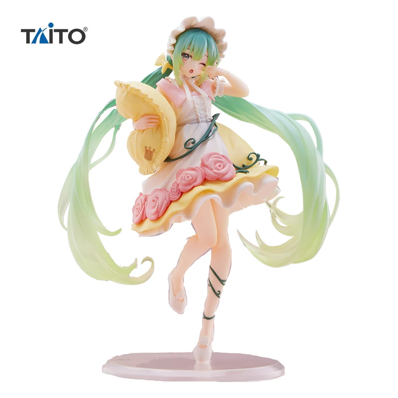 

Original TAITO Vocaloid Hatsune Miku Sleeping Beauty in Fairyland Anime Action figure PVC Collection Model Children toy for Gift