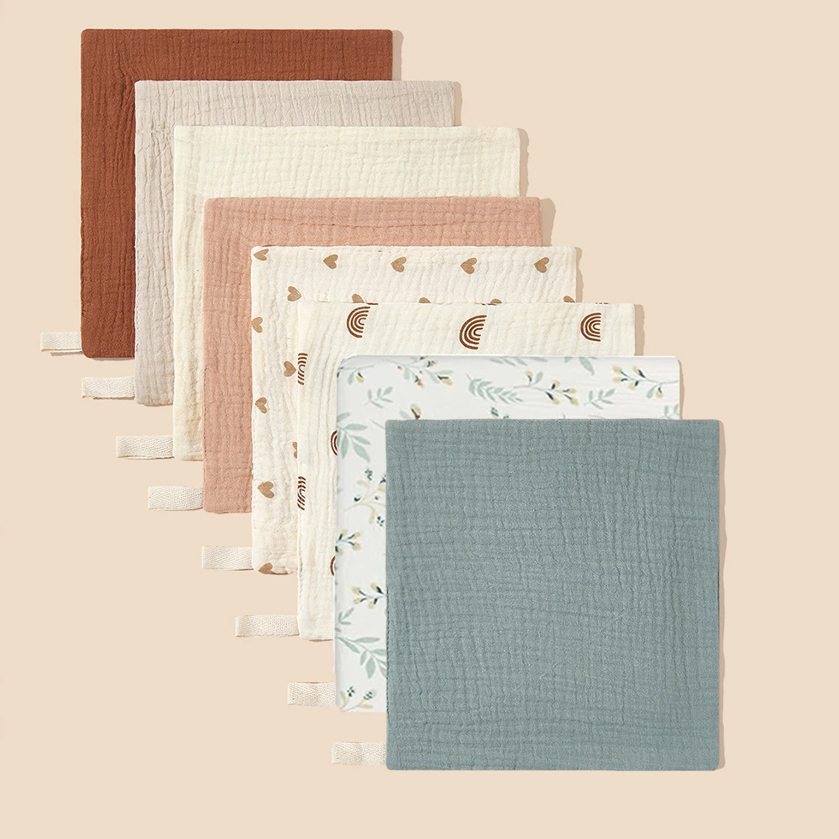 5 упаковок (случайный цвет) муслина искусственная ткань платок полотенце.