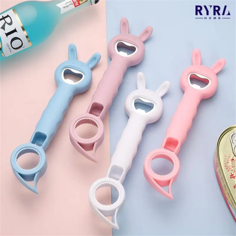 

Household Four-in-one Beer Bottle Open 4 Color Manual Bottle Opener Multifunctional Beer Beverage Cap Bottle Opener Kitchen Tool