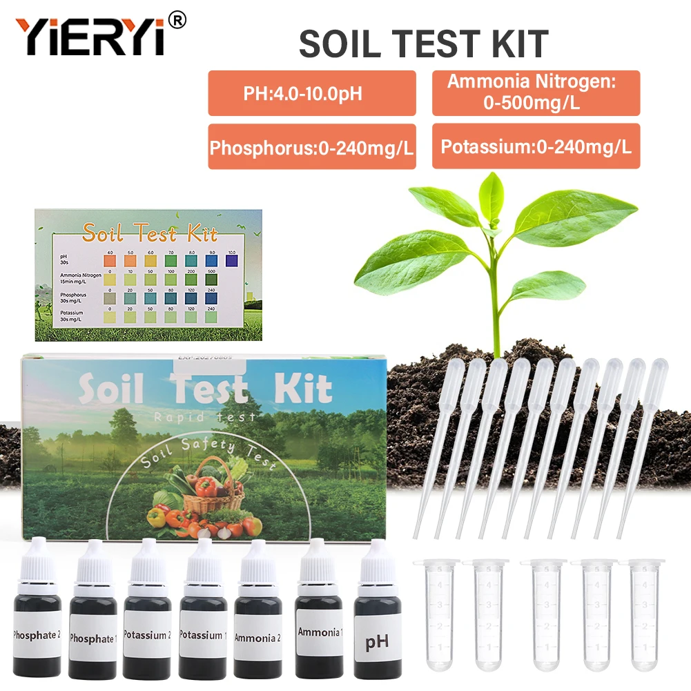 

Комплект для тестирования почвы Yieryi 4 в 1