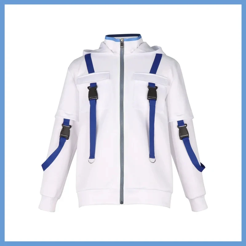 Фото Аниме-куртка Wind Breaker: Кил Шинго, Натори Такеру, Кунго Шю, Киришима. Белая толстовка с капюшоном. Парик. Для мужчин и женщин. №1