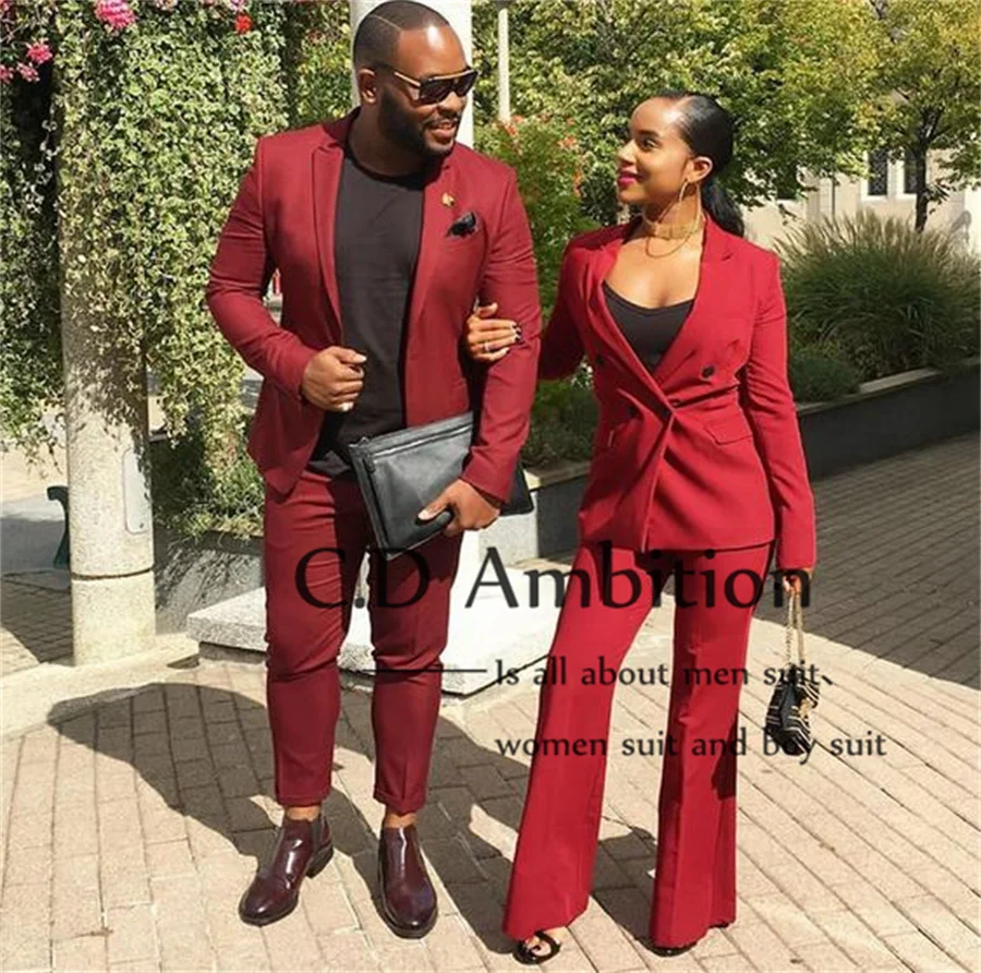 

Женский Свадебный костюм из двух предметов, красный приталенный элегантный Блейзер, современный костюм невесты по индивидуальному заказу, весна 2023