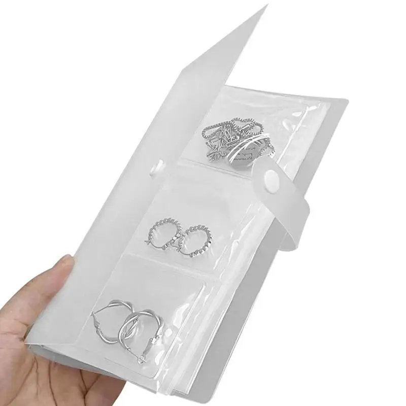 

Jewelry Storage Book Women Jewellery Collection Album Bag With Sealing Buckle Portable Jewelry Storage Bag For Rings Bracelets
