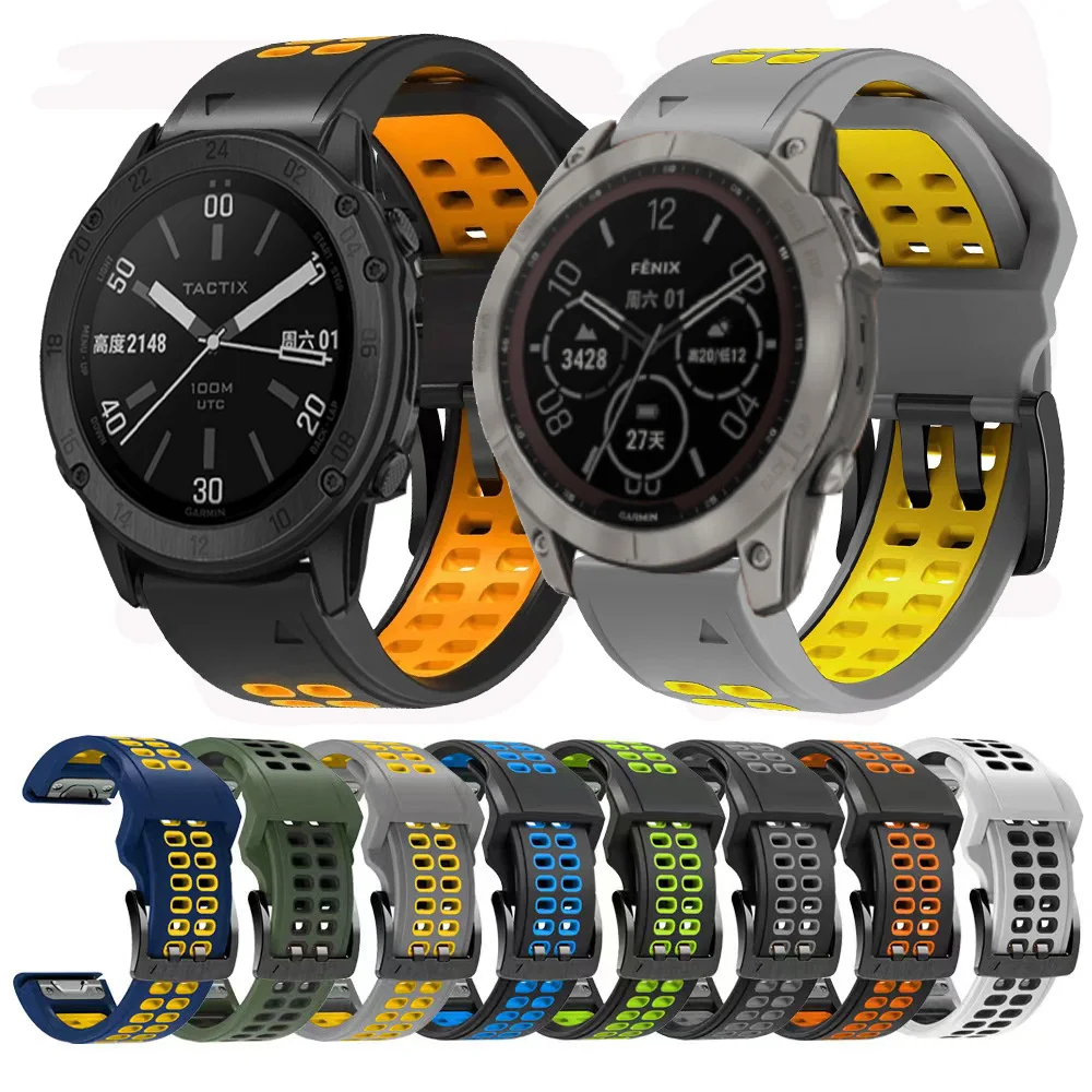 

Ремешок силиконовый для наручных часов Garmin Fenix 7X, 26 мм