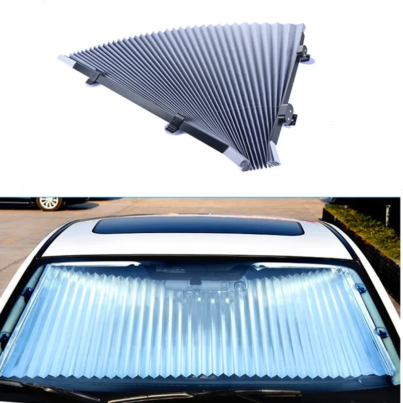 DOXINGYE Car Window Sunshade Retractable Foldable Windshield Cover Shield Curtain Auto Sun Shade Block Anti-UV | Автомобили и