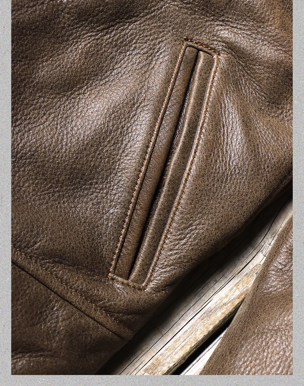 Blunt Razor1940s без покрытия стираная матовая цельнозернистая воловья кожа