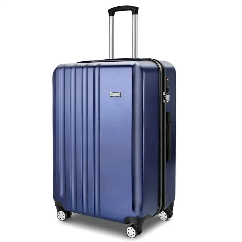 

Расширяемый чемодан для багажа из поликарбоната и АБС-пластика, легкий жесткий чемодан с колесами-спиннером и встроенным замком TSA, объем 97 л