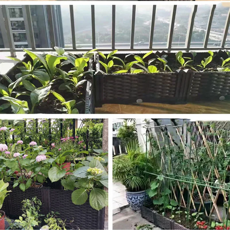 Вместительная садовая кровать набор для выращивания овощей искусственное