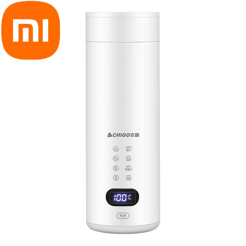 

Электрическая чашка для воды Xiaomi, маленький переносной дорожный стакан с подогревом, офисный чайник, изолированная мини-чашка