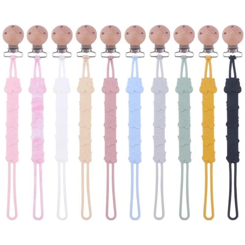 

Silicone Pacifier Clip Baby Newborn Teething Toy Birthdays Christmas Gift