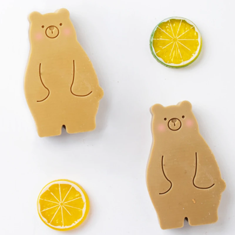 Геометрический медведь силиконовая форма для свечей Набор изготовления фитиль