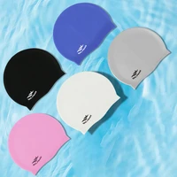 latest elasticity silicone swimming caps adult swimming caps waterproof swim caps for women pools swimming adult silicone cap