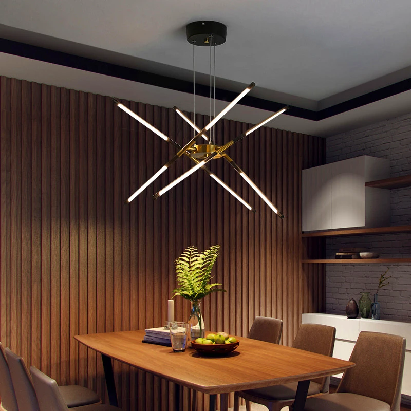 

Black Gold Pendant Lights For Home Living Room Decoration Kitchen Accesories Bedroom Nordic Suspension Led Hanging Lamp Fixture