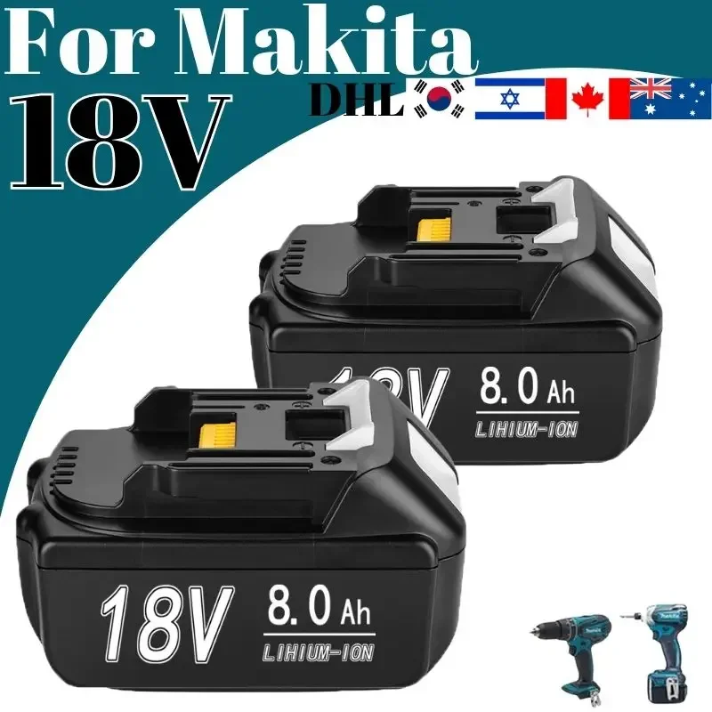Для Makita 6Ah/9Ah/12.0Ah для 18V Батарея BL1830B BL1850B BL1850 BL1840 BL1860 BL1815 Сменная литиевая батарея
