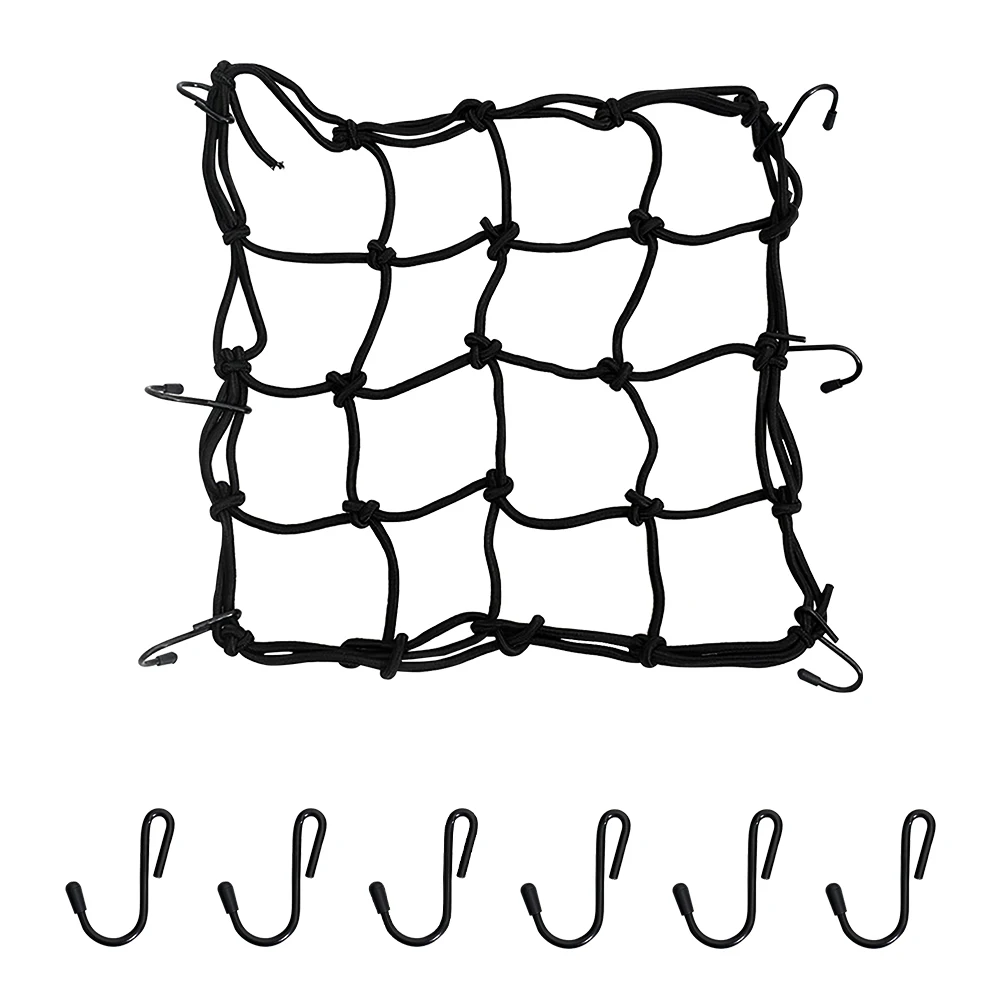 

Велосипедный эластичный Универсальный с 6 крючками для больших нагрузок для шлема сетчатый суперэластичный банджи для багажа скутера