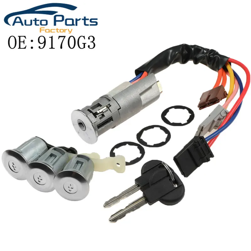 

New Left Right Door Lock Cylinder Ignition Switch For Citroen Berlingo Xsara Picasso Peugeot Partner 9170G3 252522