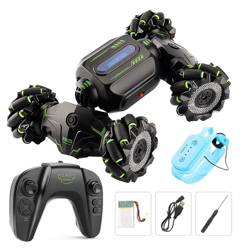 

RC Stunt Car Remote Control Watch Gesture Sensor Electric Toy RC Drift Car 2.4Ghz 4WD Rotation Toy For Kids