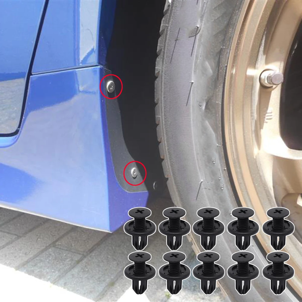 

10 шт. для Honda Accord 7 2000–2012 2009, заклепки для решетки автомобиля, крепеж, боковая юбка, отделка кузова, подкладка капота, зажимы для обивки