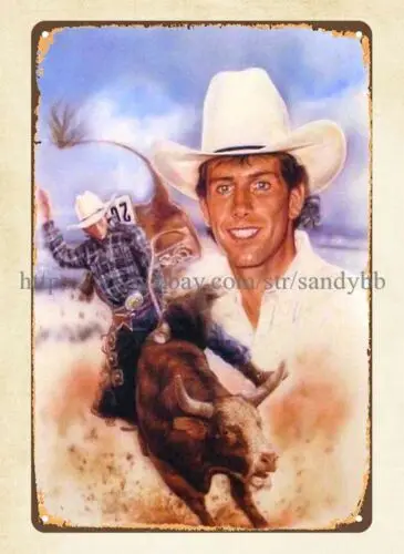 Lane Frost PBR PRCA Pro Rodeo металлическая жестяная вывеска декоративные акценты