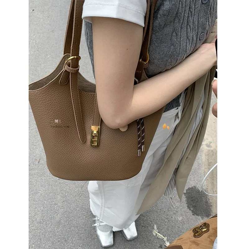 Портативная женская сумка-корзина для овощей новинка 2024 осенне-зимняя